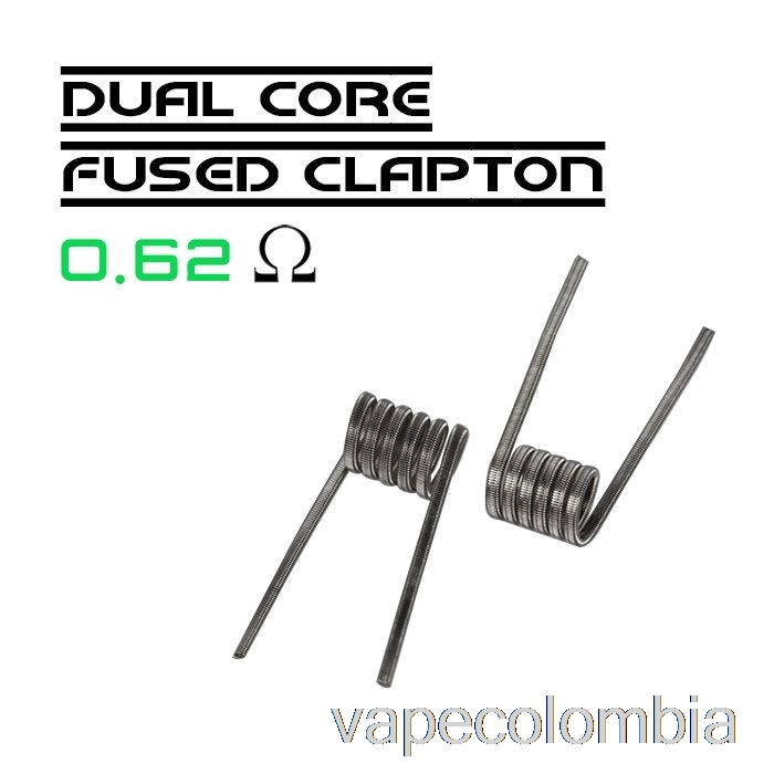Kit Completo De Vapeo Wotofo Comp Wire - Resistencias Prefabricadas Clapton Fusionado De Doble Núcleo De 0,62 Ohmios - Paquete De 10